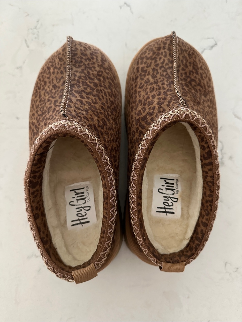 Corkys Leopard Print Brown Platform Slip-On Shoes